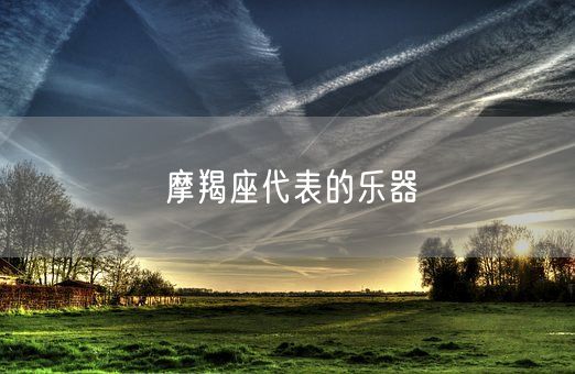 摩羯座代表的乐器(图1)