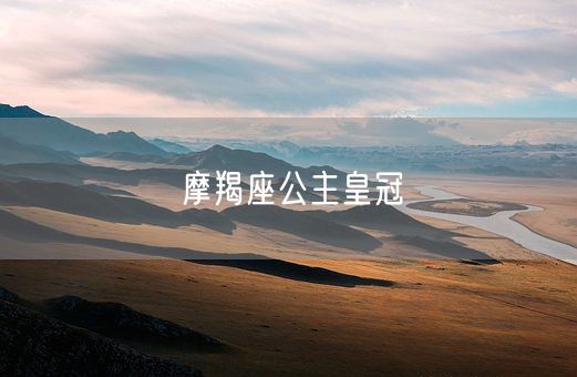 摩羯座公主皇冠(图1)