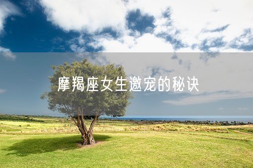 摩羯座女生邀宠的秘诀(图1)