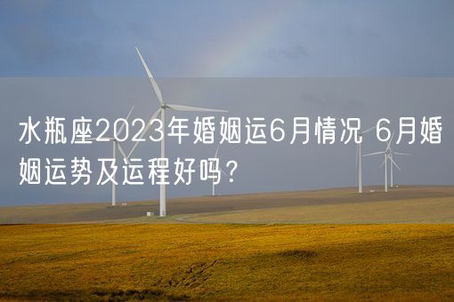 水瓶座2023年婚姻运6月情况 6月婚姻运势及运程好吗?(图1) 水瓶座2023年婚姻运6月情况 6月婚姻运势及运程好吗?(图1)