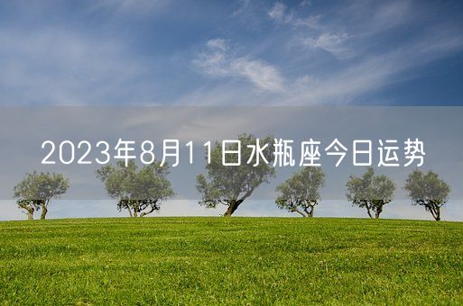 2023年8月11日水瓶座今日运势(图1) 2023年8月11日水瓶座今日运势(图1)