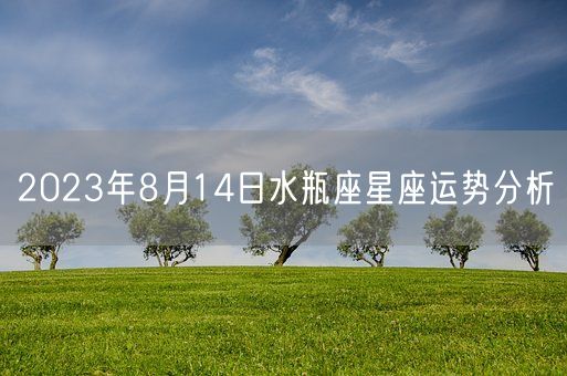 2023年8月14日水瓶座星座运势分析(图1) 2023年8月14日水瓶座星座运势分析(图1)
