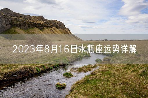 2023年8月16日水瓶座运势详解(图1) 2023年8月16日水瓶座运势详解(图1)