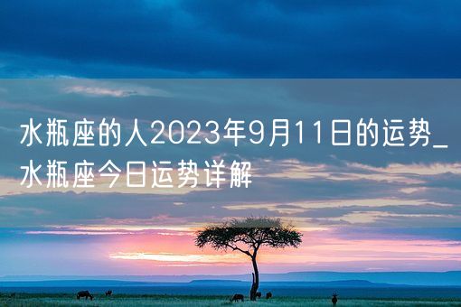 水瓶座的人2023年9月11日的运势_水瓶座今日运势详解(图1) 水瓶座的人2023年9月11日的运势_水瓶座今日运势详解(图1)