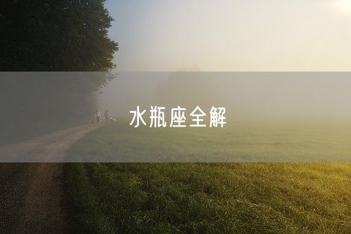水瓶座全解(图1) 水瓶座全解(图1)