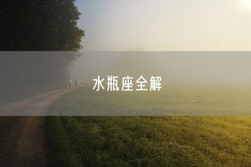 水瓶座全解(图1)