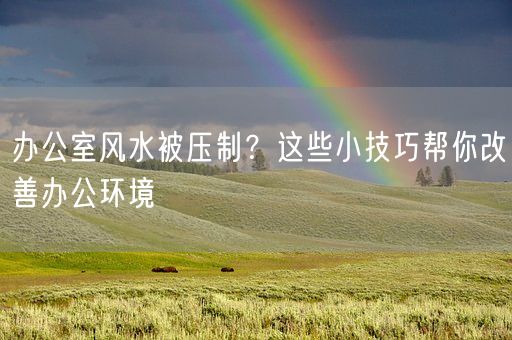 办公室风水被压制?这些小技巧帮你改善办公环境(图1) 办公室风水被压制?这些小技巧帮你改善办公环境(图1)