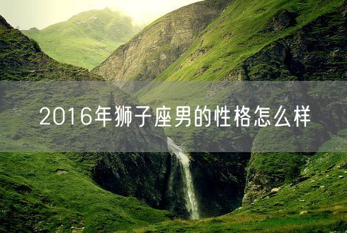 2016年狮子座男的性格怎么样(图1)