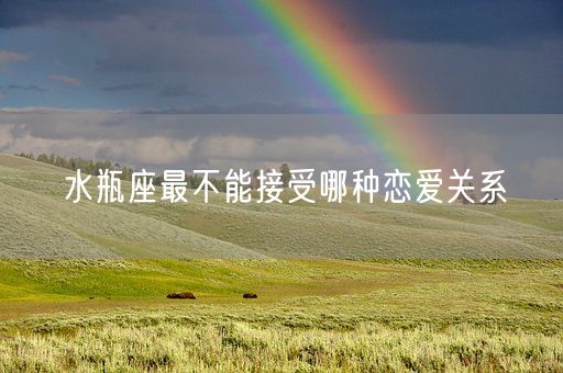 水瓶座最不能接受哪种恋爱关系(图1)