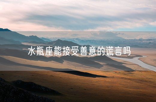 水瓶座能接受善意的谎言吗(图1)