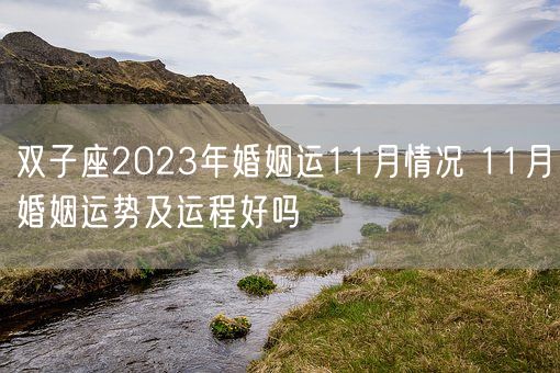 双子座2023年婚姻运11月情况 11月婚姻运势及运程好吗(图1) 双子座2023年婚姻运11月情况 11月婚姻运势及运程好吗(图1)