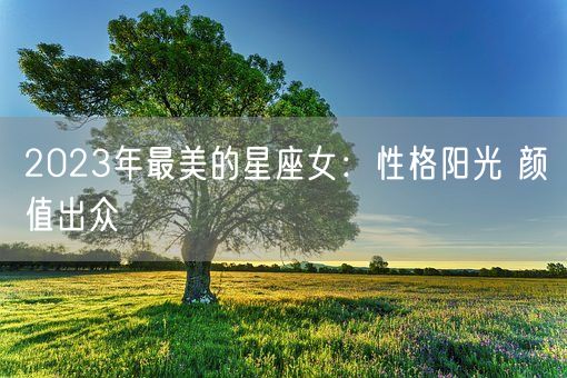 2023年最美的星座女：性格阳光 颜值出众(图1)