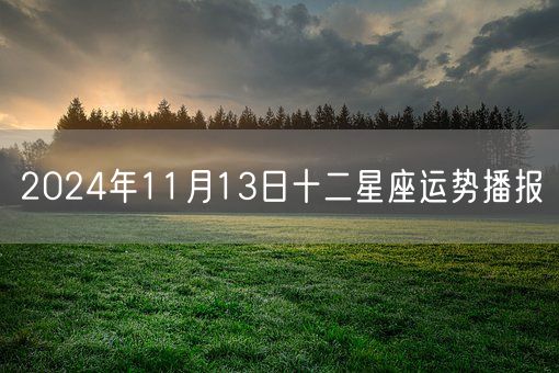 2024年11月13日十二星座运势播报(图1)