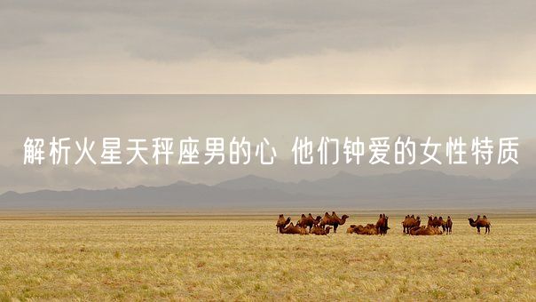 解析火星天秤座男的心 他们钟爱的女性特质(图1)