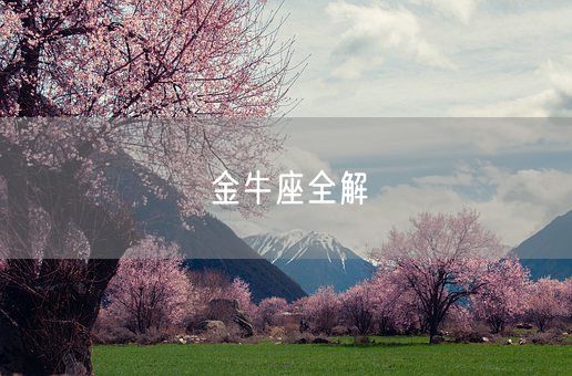 金牛座全解(图1)