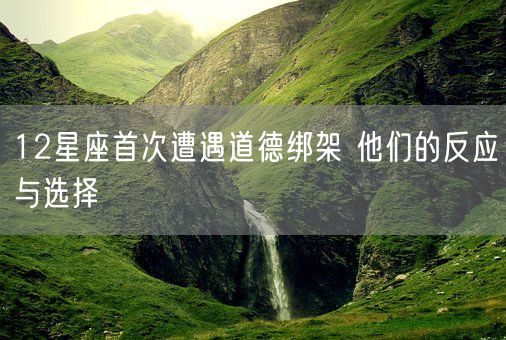 12星座首次遭遇道德绑架 他们的反应与选择(图1) 12星座首次遭遇道德绑架 他们的反应与选择(图1)
