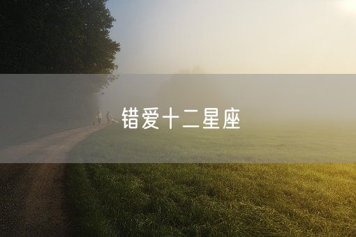 错爱十二星座(图1) 错爱十二星座(图1)