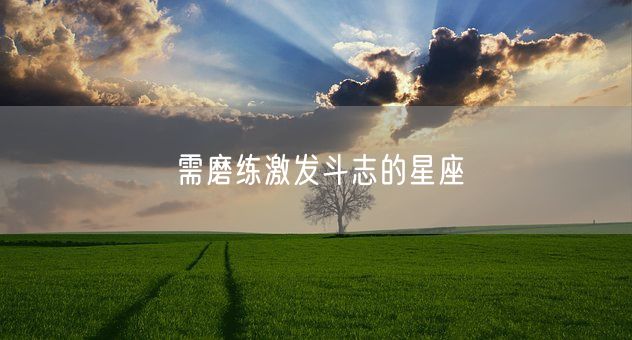 需磨练激发斗志的星座(图1)