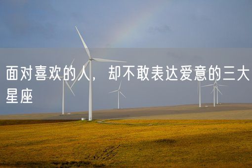 面对喜欢的人,却不敢表达爱意的三大星座(图1) 面对喜欢的人,却不敢表达爱意的三大星座(图1)