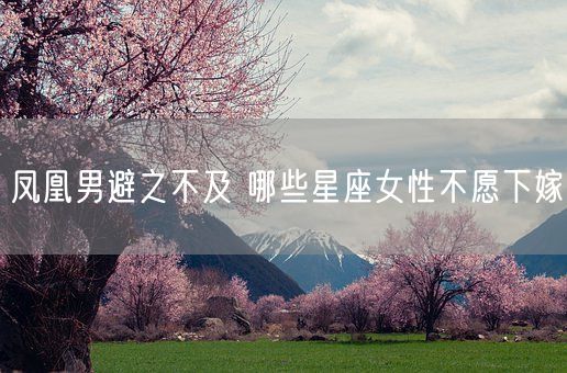 凤凰男避之不及 哪些星座女性不愿下嫁(图1)