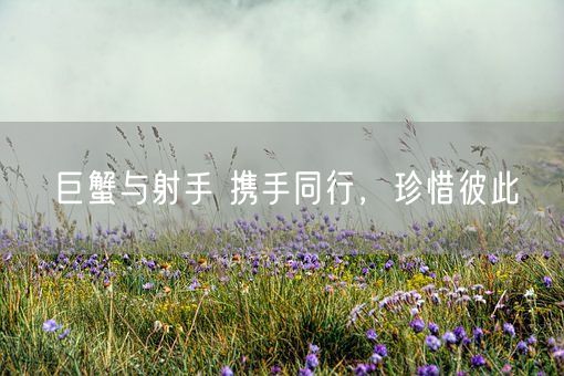 巨蟹与射手 携手同行，珍惜彼此(图1)