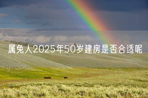 属兔人2025年50岁建房是否合适呢(图1)