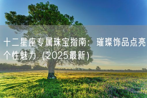 十二星座专属珠宝指南:璀璨饰品点亮个性魅力(2025最新)(图1) 十二星座专属珠宝指南:璀璨饰品点亮个性魅力(2025最新)(图1)