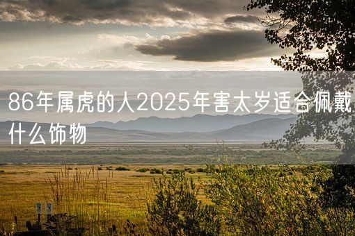 86年属虎的人2025年害太岁适合佩戴什么饰物(图1)