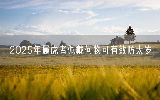 2025年属虎者佩戴何物可有效防太岁(图1)