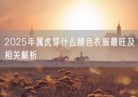 2025年属虎穿什么颜色衣服最旺及相关解析(图1)