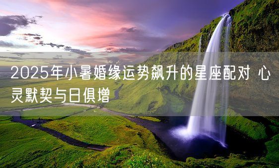 2025年小暑婚缘运势飙升的星座配对 心灵默契与日俱增(图1)
