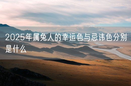 2025年属兔人的幸运色与忌讳色分别是什么(图1)
