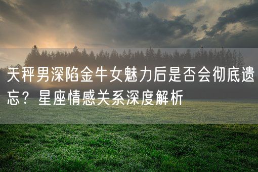 天秤男深陷金牛女魅力后是否会彻底遗忘？星座情感关系深度解析(图1)