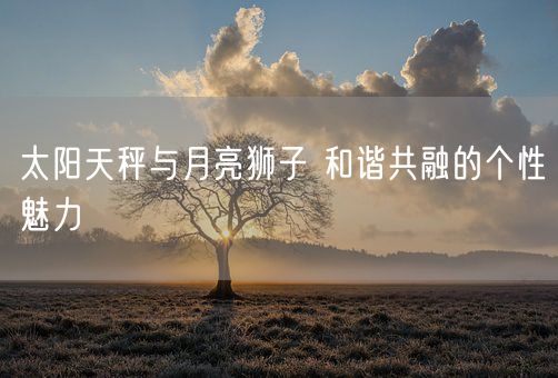 太阳天秤与月亮狮子 和谐共融的个性魅力(图1) 太阳天秤与月亮狮子 和谐共融的个性魅力(图1)