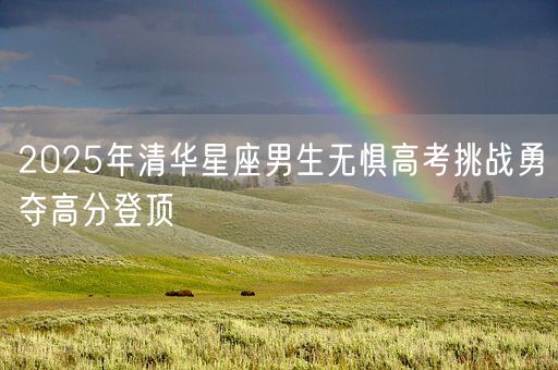 2025年清华星座男生无惧高考挑战勇夺高分登顶(图1) 2025年清华星座男生无惧高考挑战勇夺高分登顶(图1)