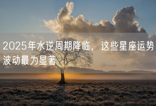 2025年水逆周期降临，这些星座运势波动最为显著(图1)