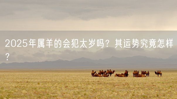 2025年属羊的会犯太岁吗？其运势究竟怎样？(图1)