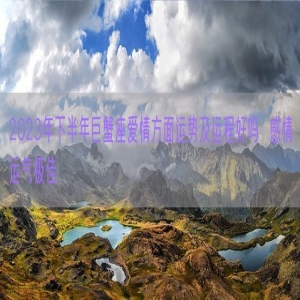 2023年下半年巨蟹座爱情方面运势及运程好吗  感情运气极佳