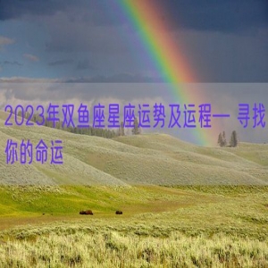 2023年双鱼座星座运势及运程— 寻找你的命运