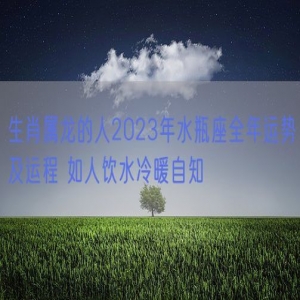 生肖属龙的人2023年水瓶座全年运势及运程 如人饮水冷暖自知
