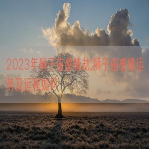 2023年狮子座感情劫,狮子座感情运势及运程如何