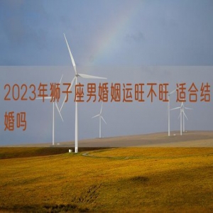 2023年狮子座男婚姻运旺不旺 适合结婚吗