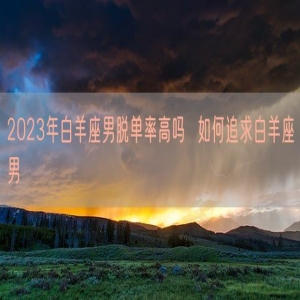 2023年白羊座男脱单率高吗  如何追求白羊座男