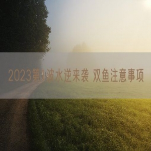 2023第1波水逆来袭 双鱼注意事项
