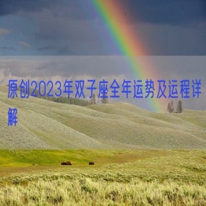原创2023年双子座全年运势及运程详解
