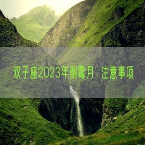 双子座2023年倒霉月  注意事项