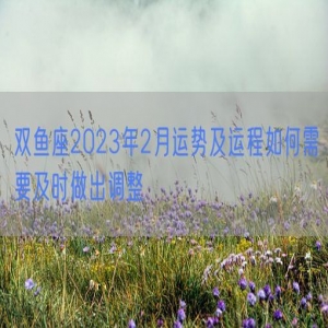 双鱼座2023年2月运势及运程如何需要及时做出调整