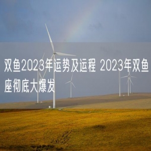 双鱼2023年运势及运程 2023年双鱼座彻底大爆发 