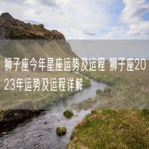 狮子座今年星座运势及运程 狮子座2023年运势及运程详解