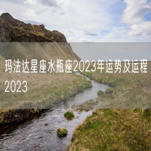 玛法达星座水瓶座2023年运势及运程2023
